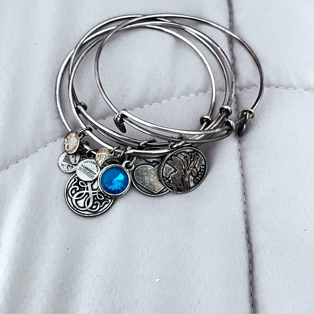 Alex And Ani Silver Charm Bracelets 34$